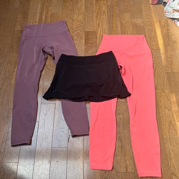 Lululemon Size Small Bundle Leggins and Skort - Picture 1 of 9